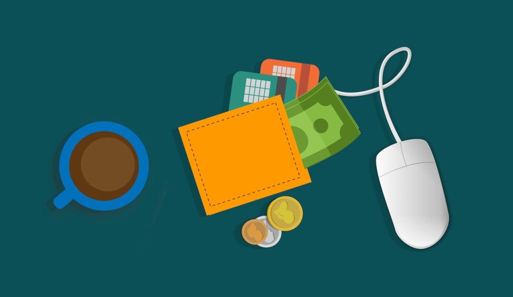 wallet digital mouse e wallet bank 3950973