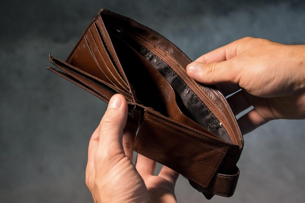 wallet empty poverty bankrupt 3548021