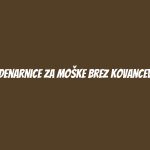 Denarnice za moške brez kovancev