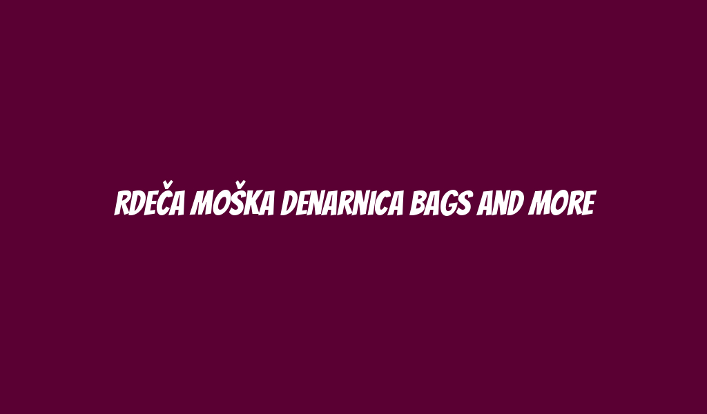 Rdeča moška denarnica Bags and More