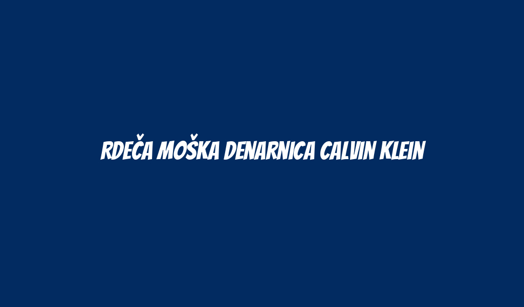 Rdeča moška denarnica Calvin Klein