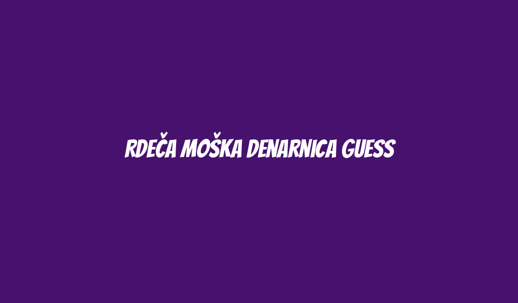 Rdeča moška denarnica Guess