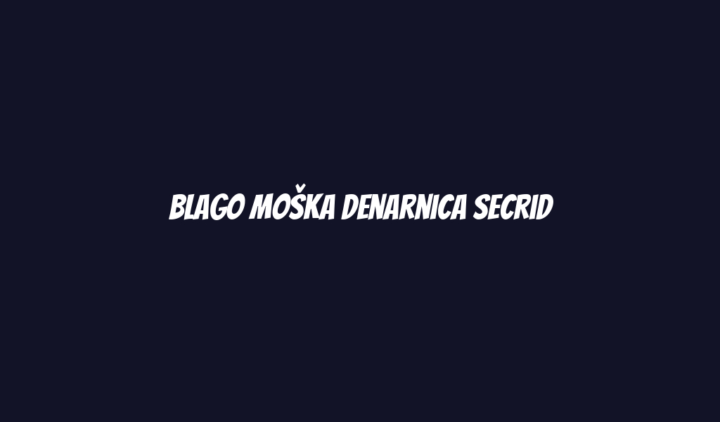 Blago moška denarnica Secrid