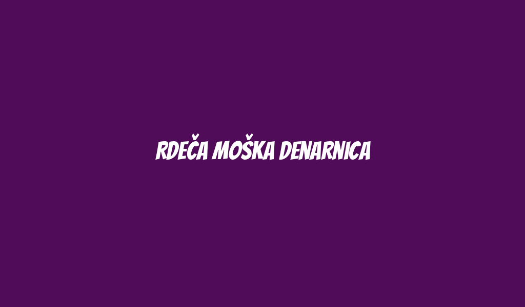 Rdeča moška denarnica