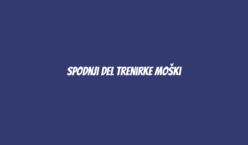 Spodnji Del Trenirke moški
