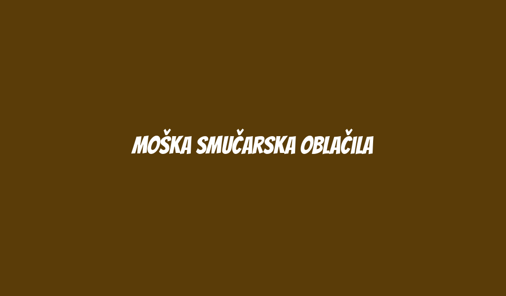 Moška Smučarska Oblačila