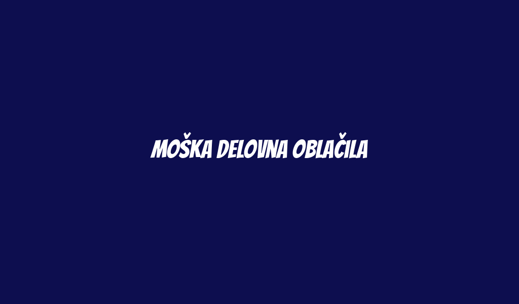 Moška Delovna Oblačila