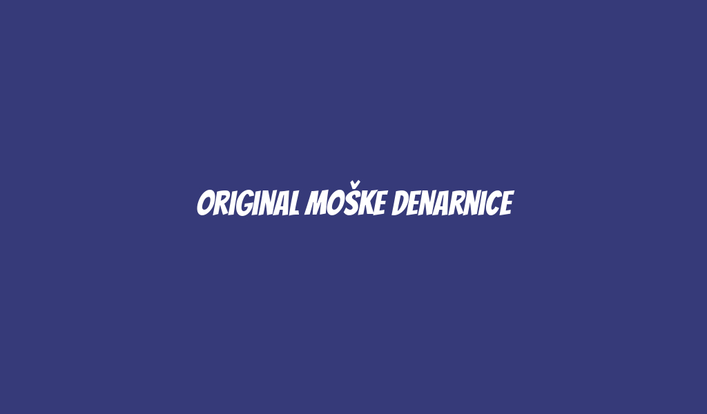 Original moške denarnice