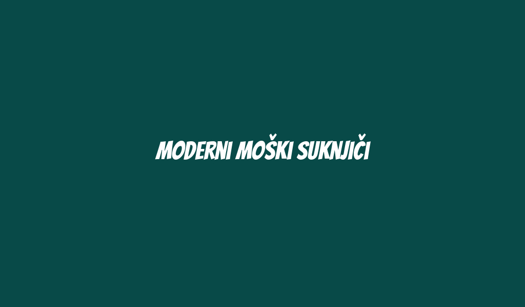 Moderni moški Suknjiči